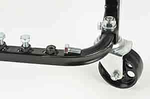 Jegs Rolling Engine Cradle | Chevy Small Block And Big Block | Steel Construction | Black Powder Coat | 3” Heavy Duty Steel Wheels | 750 Lbs Capacity | Storage Hardware Included | Easy Assembly