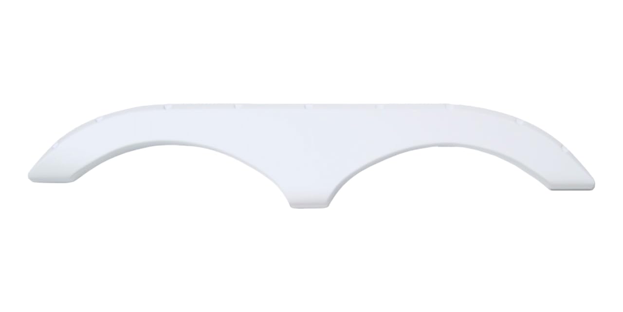 ICON 01624 Tandem Axle Fender Skirt FS770 for Pilgrim - Polar White