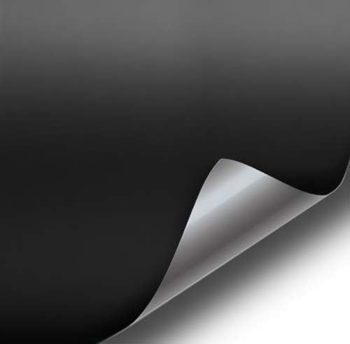 Satin Flat Matte Stealth Jet Black 5Ft Vinyl Wrap Roll With Air Release Technology (5Ft X 1Ft)