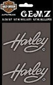 Chroma Graphics Harley Davidson Script Gemz Bling Decal Sticker