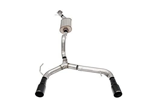 Corsa - 21-22 Ford Bronco 2.3L 2-Door 2.75In Cat-Back Dual Rear Exhaust W/ 4In Straight-Cut Black Tips (21204Bpc)