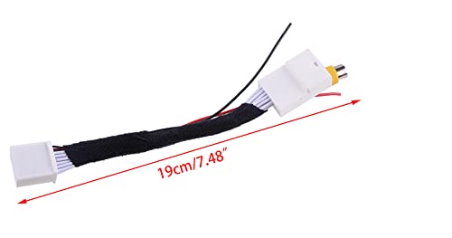 16 Pins Reverse Backup Rear View Camera Harness Adapter Connector Compatible With Toyota Prius Scion Xd Xb