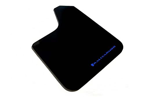Rally Armor Mf12-Bas-Bl Basic Black, Blue Mud Flap With Logo (Universal Fitment (No Hardware) Basic), 1 Pack