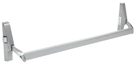 CRL DL1190LHRA Satin Aluminum Cross Bar Panic Exit Device - Left Hand Reverse Bevel Rim