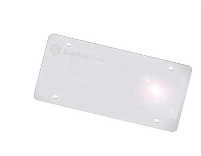License Plate Privacy Protector Cover, Clear Reflective Waterproof Tag and Weather-Resistant Shield, Transparent Security Guard