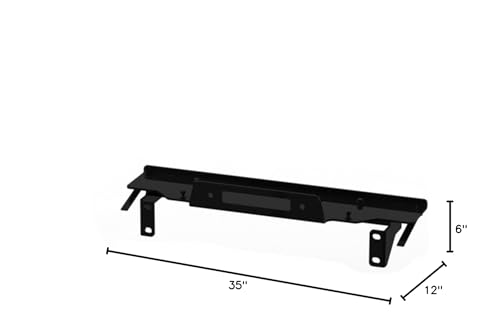 Rugged Ridge | Winch Mounting Plate, Stamped Bumper, Steel | 11543.15 | Fits 2013-2018 Jeep Wrangler Jk