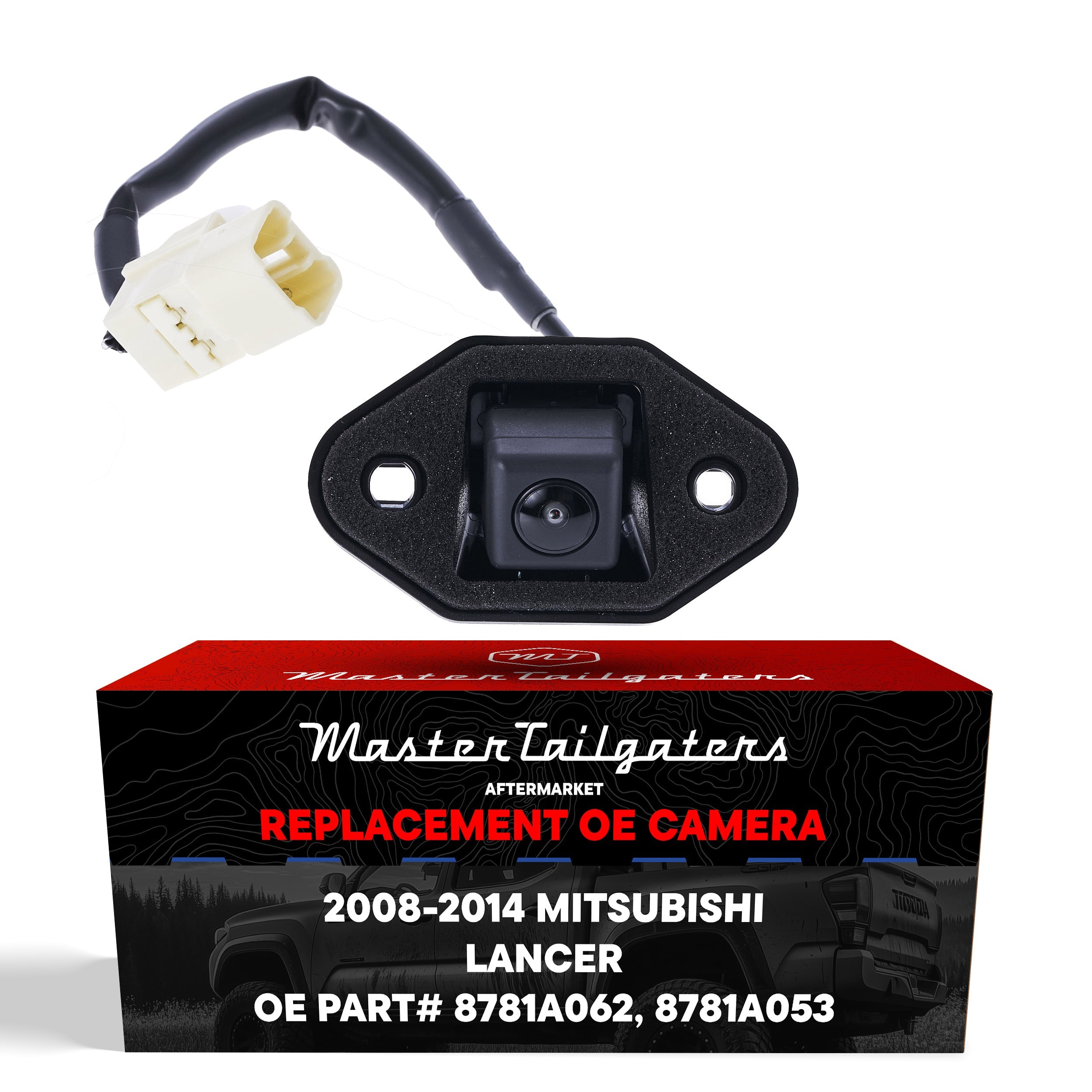 Mitsubishi Lancer (2008-2014) OEM Replacement Backup Camera OE Part # 8781A062, 8781A053