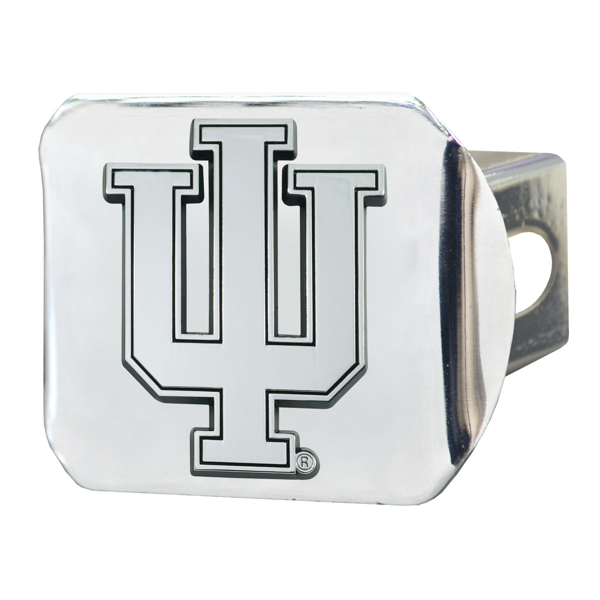 Indiana University Hitch Cover - Chrome 3.4''X4''