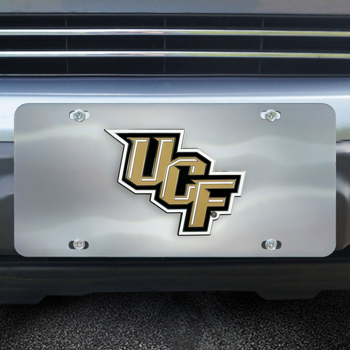 Central Florida Knights 3D Stainless Steel License Plate