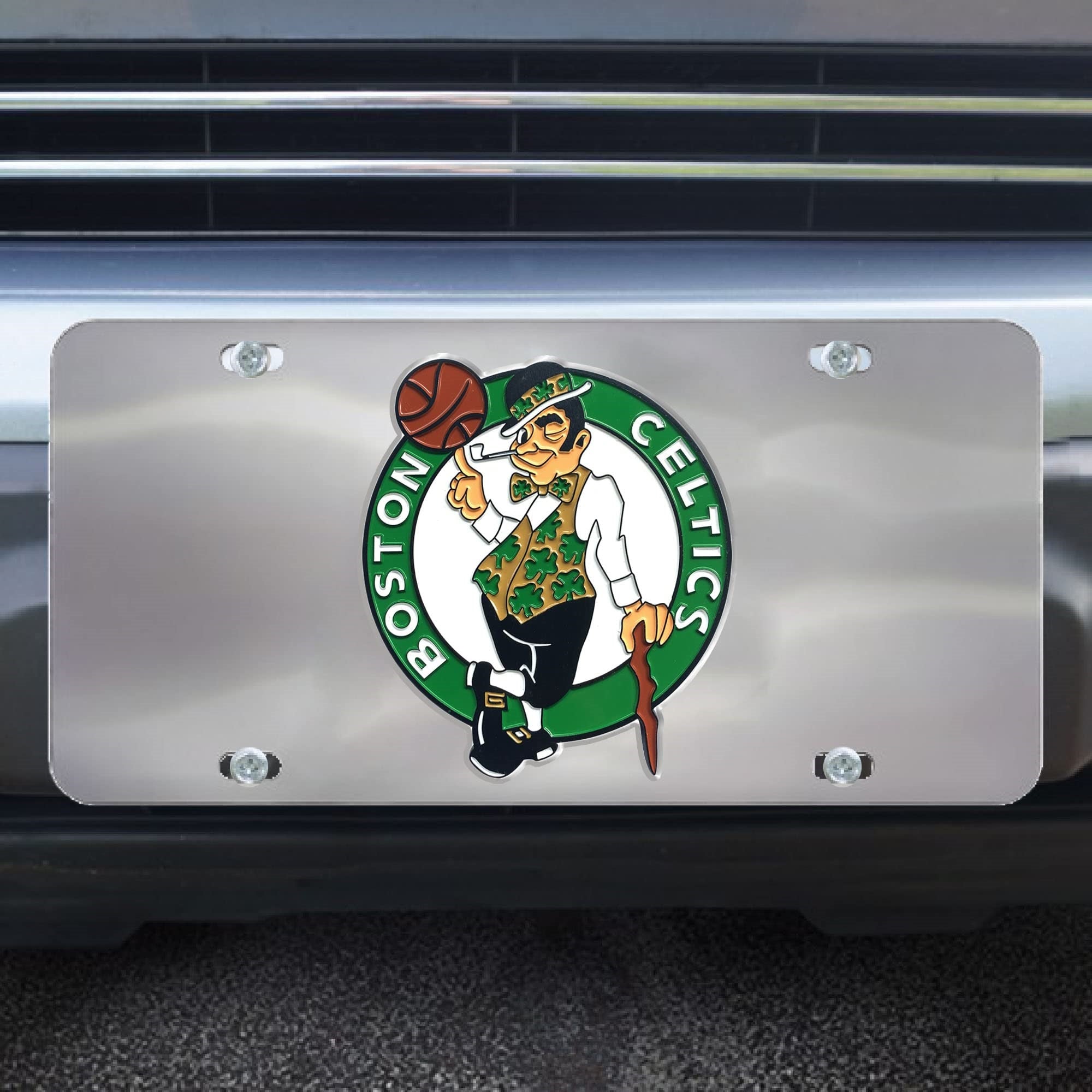 Boston Celtics 3D Stainless Steel License Plate