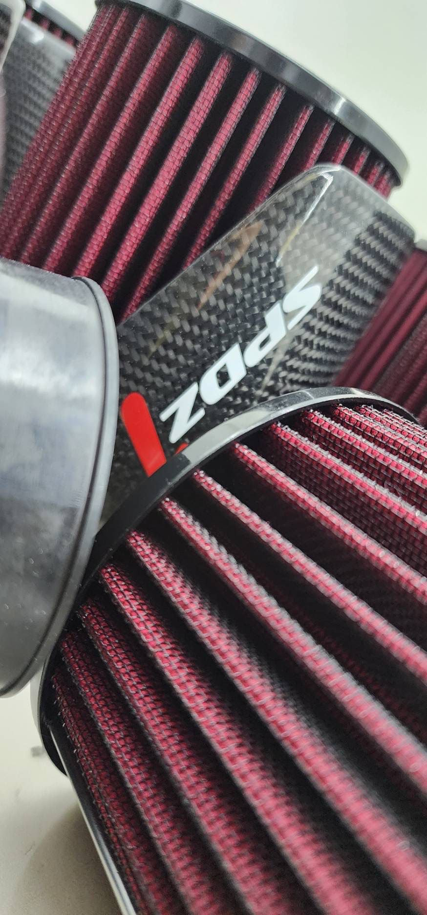 SPDZ1 Carbon Cover High Velocity 3" Inlet Intake Filter