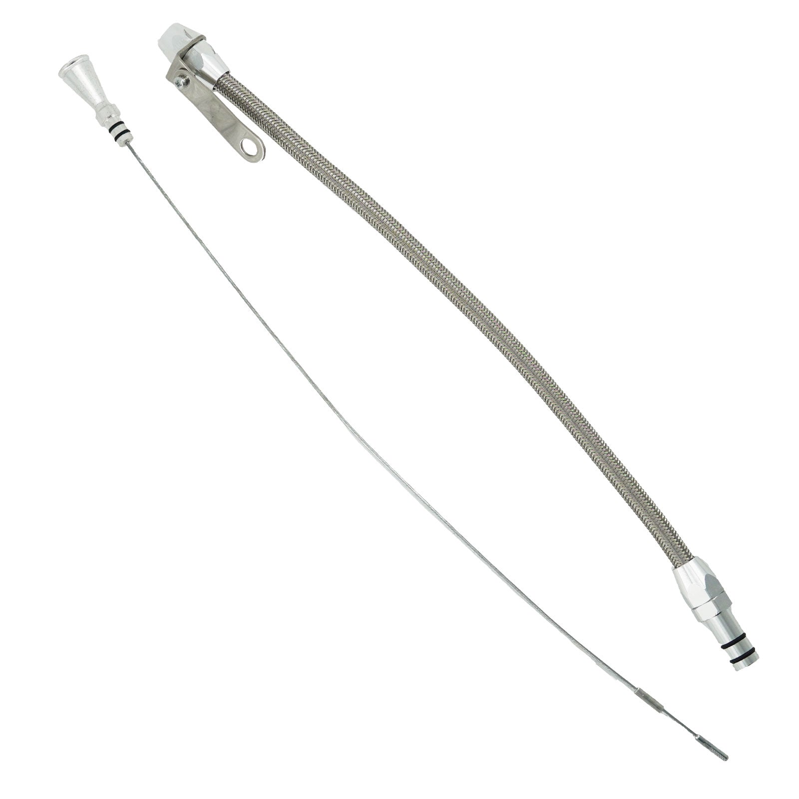 Billet Aluminum JZ Engine Steel Braided Oil Dipstick 1JZ 2JZ Lexus GS SC 300 US