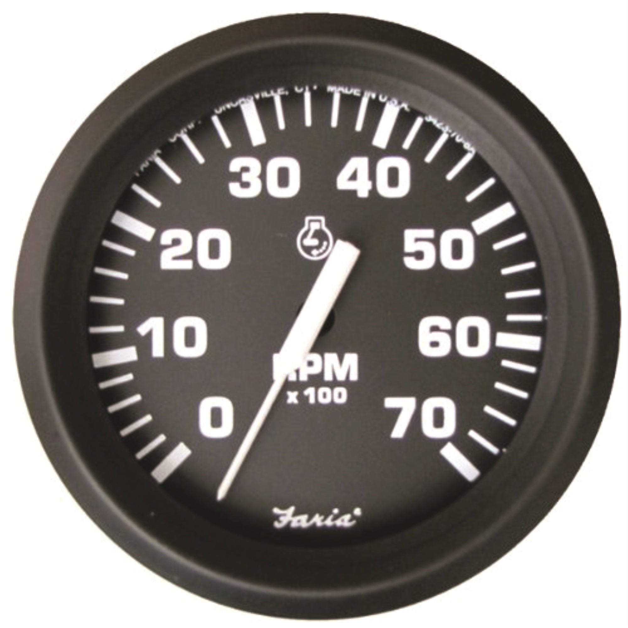 Faria 32805 Tachometer - 7000 Rpm, Euro Black