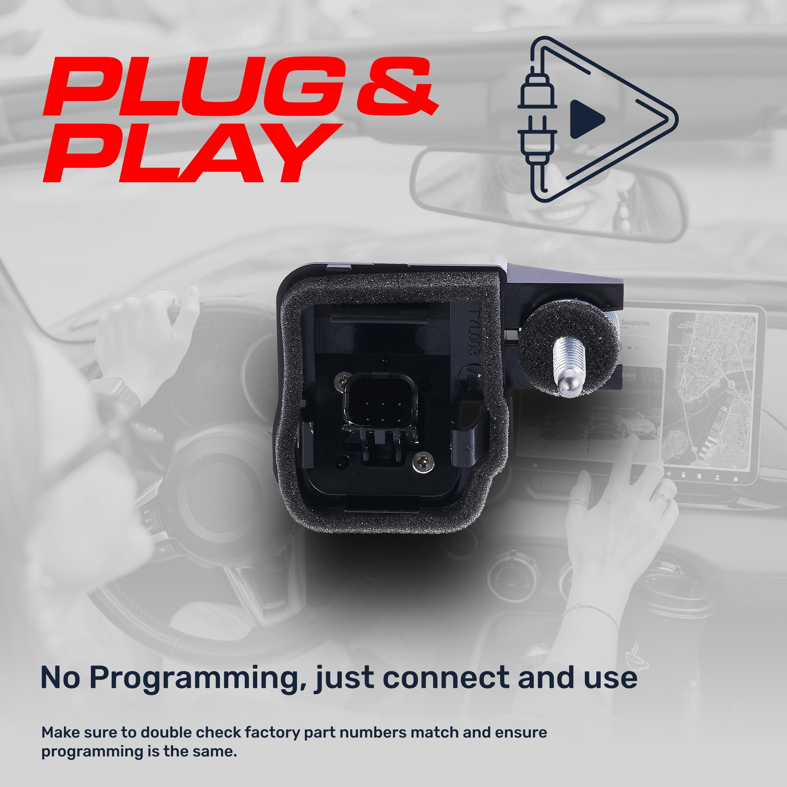 Toyota Corolla iM (2017-2018) / Scion iM (2016) OEM Replacement Backup Camera OE Part # 86790-12250