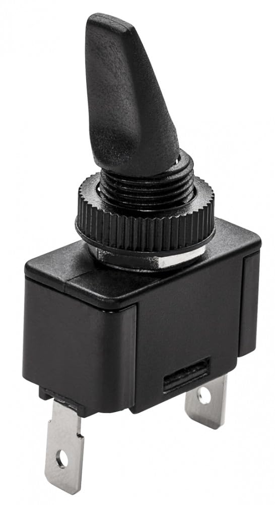 Whitecap S8080C Black Toggle Switch [Mom. On/Off/Mo