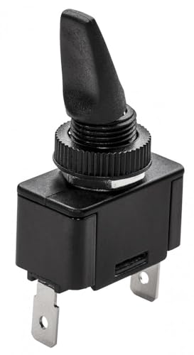 Whitecap S8080C Black Toggle Switch [Mom. On/Off/Mo