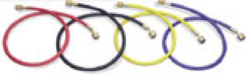 Mastercool 45962 96'' R-12 Yellow Hose With Auto Shut-Off Fittings