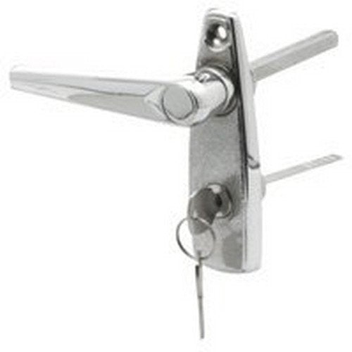 Prime-Line GD 52147 Door Left Handle Lock, Diecast Zinc, Chrome Plated (Single Pack)