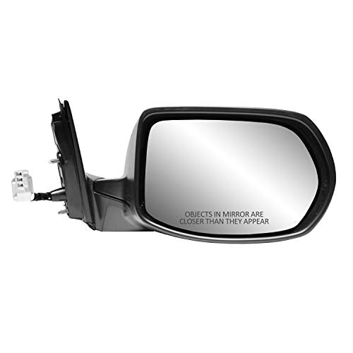 Fit System Passenger Side Mirror for HONDA CR-V LX, (US Built, textured black w/PTM cover, foldaway), w/o turn signal, w/o BSDS, w/o camera, Power (63069H)