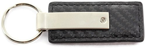 Au-Tomotive Gold, Inc. Officially Licensed Black Carbon Fiber Texture Leather Key Chain For Ford Raptor