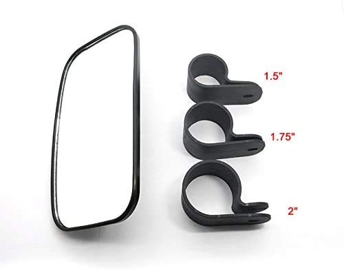 Coolboyer 1PCS UTV 1.5 1.75 2 Clamp Side Center Wide RearView Mirror Road Large Adjustable for Can-Am Commander 1000 For Polaris