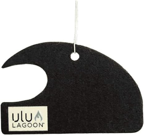 Ulu Lagoon Coconut Surf Wax Scent Mini Wave Air Freshener (Black)