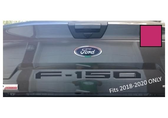Decal Mods 2018-2020 Tailgate Insert Decals Letters Inlays Indent Stickers (Thin) For Ford F150 (2018-2020) (Hot Pink) - Chotpin
