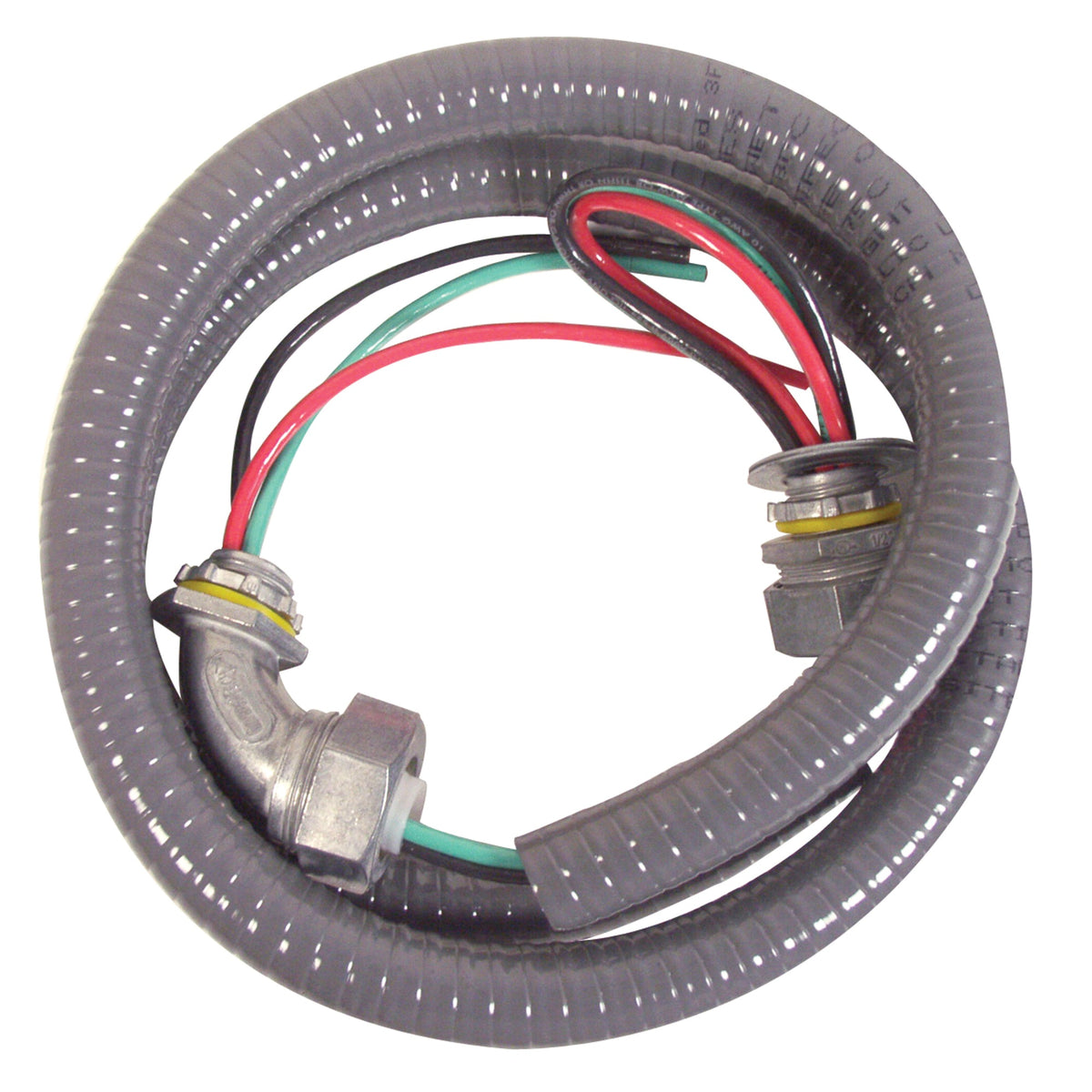 Diversitech 6-12-4 Diversiwhip Air Conditioner Wiring Kit #10 Thhn Wire With Metallic Connectors - 1/2 In. X 4 Ft.