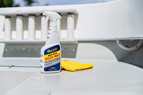 STAR BRITE Non-Skid Deck Wax Spray, 16 OZ - Clear Non-Slip Protection from Stains & UV Damage, Model 097316