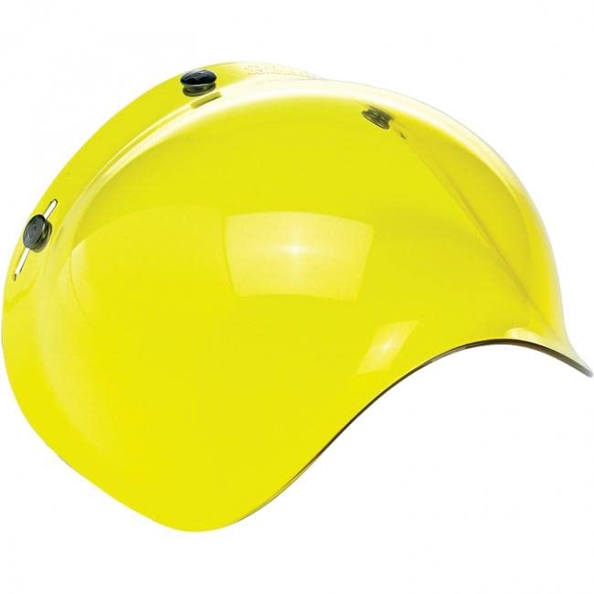 Biltwell Bubble Shield Yellow - Anti-Fog, Scratch Resistant, Uv/A Uv/B Resistant