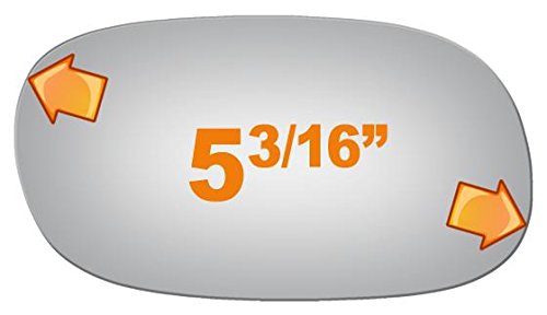 Burco 2121 Passenger Side Replacement Mirror Glass for 1975-1977 CHEVROLET CAMARO, 1975-1977 MONZA, 1971-1977 VEGA, 1975-1977 PONTIAC ASTRE, 1975-1977 FIREBIRD