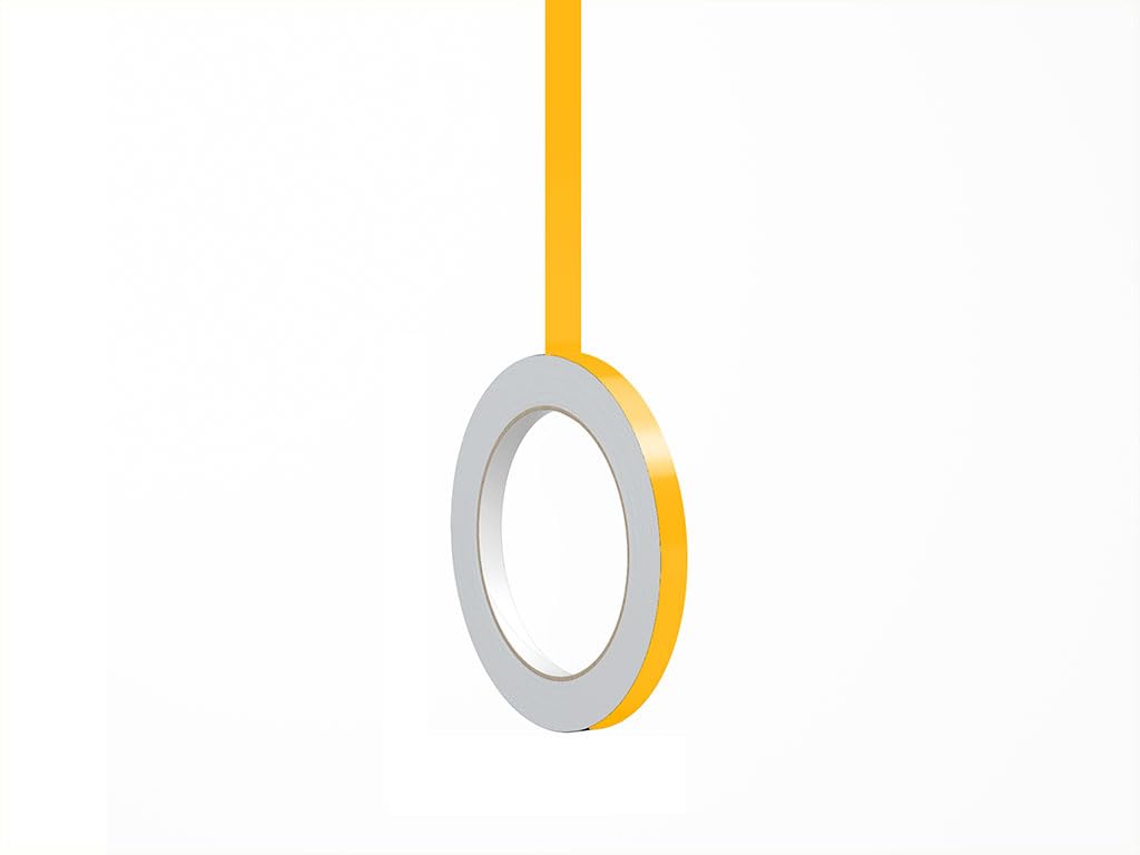 3M 50 Sunflower Yellow Gloss Vinyl Pinstriping Tape - Vinyl Striping Lines Stickers, Striping (1/2In X 150Ft Roll)