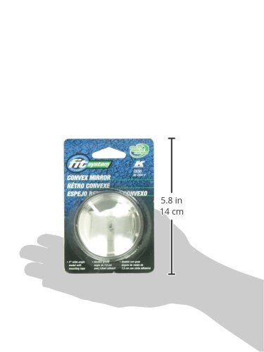 Fit System C030 Driver/Passenger Side Replacement Round Convex Mirror
