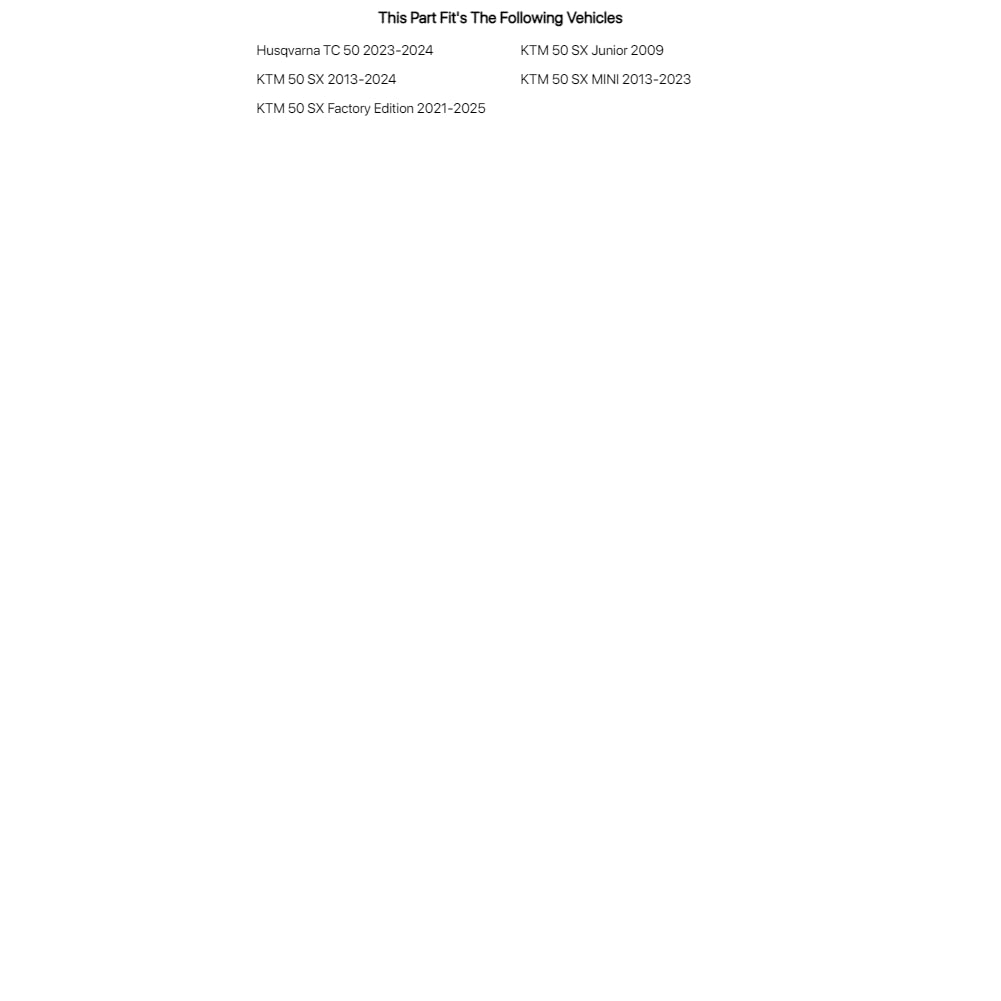 Tusk Kick Starter Anodized Orange For Ktm 50 Sx Junior 2009