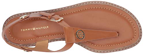 Tommy Hilfiger Women'S Flat Sandal, Natural, 10