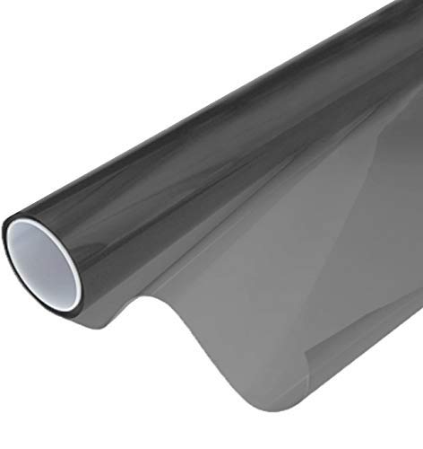 Vvivid Smoke Black Adhesive Headlight Wrap Tinting Vinyl 16 Inch X 48 Inch Roll (1 Roll Pack)
