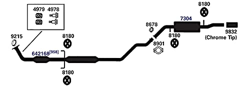 AP Exhaust Products 4978 Exhaust Bolt/Spring