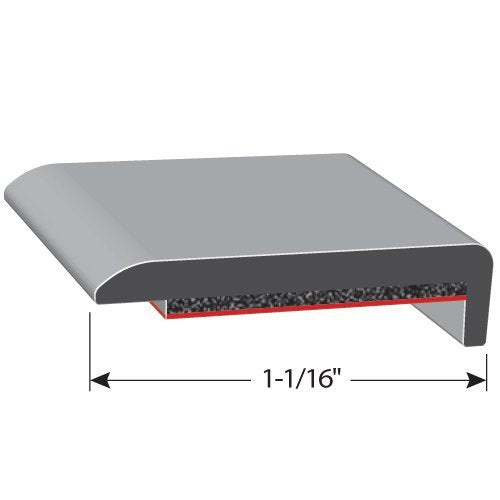 TRIM-LOK - JLGB-25 Trim-Lok PVC Lip Guard, Black with 3M Acrylic Foam Tape, Paintable – 1.0625” Width, 25’ Length – Perfect for Running Boards, Camper Shells, Spas, Car Fenders, and More