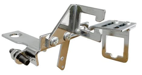 Lkonwee 24283 Throttle And Kickdown Cable Bracket Kit,Adjustable,Chrome Steel Carburetor Linkage Bracket Fits For Sbc Bbc Holley