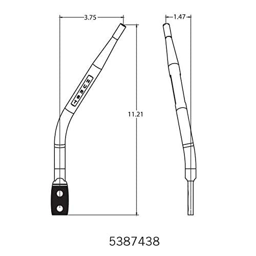 Hurst 5387438 Oem Style Chrome Plated Round Bar Stick