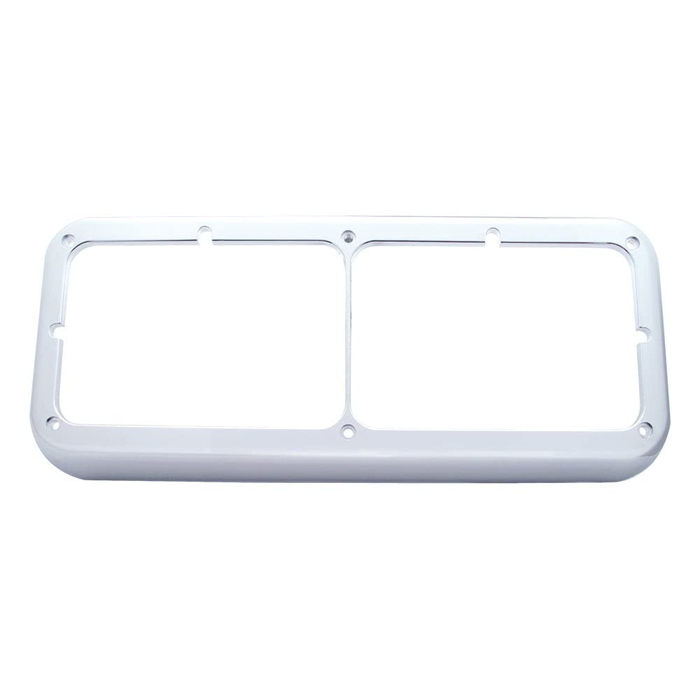 United Pacific 40978 - Headlight Bezel - Rectangular Dual Headlight Bezel