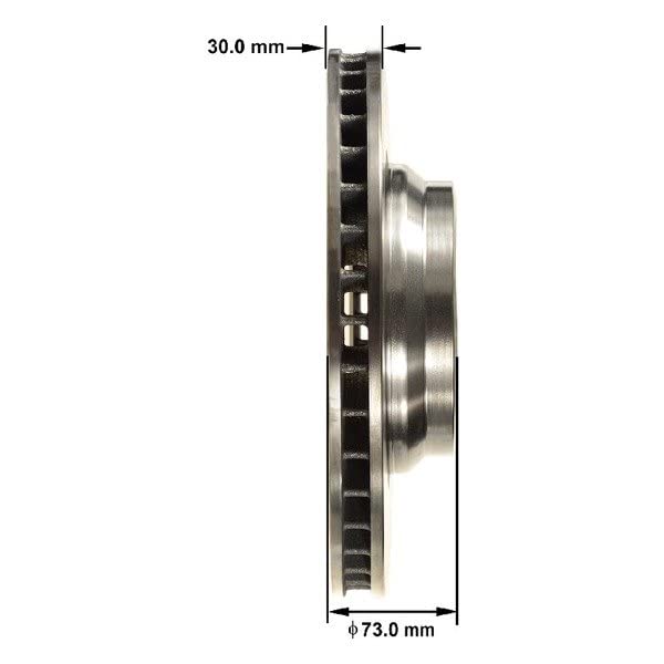 Bendix Premium Prt5822 Front Brake Rotor For Bmw 335D 2011-2009, 335I 2013-2007, 335Is 2013-2011, 335I Xdrive 2013-2009, 335Xi 2