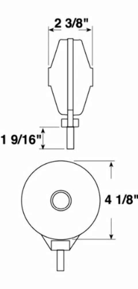 Peterson Round Amber/Red Combination Light