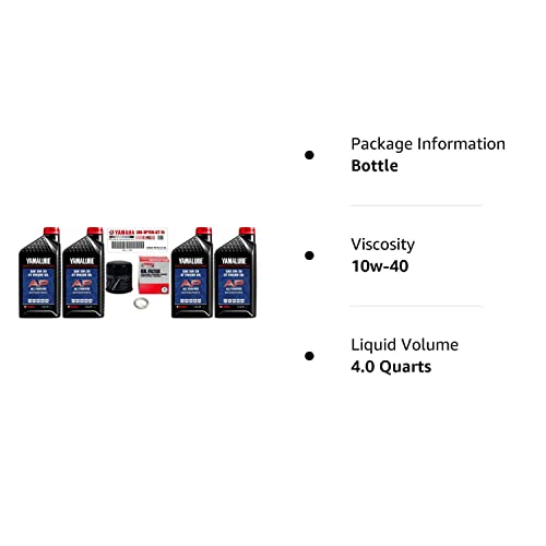 Yamaha Sport Ii Motorcycle Ap Sae 10W40 Oil Change Kit 2007-2013 Yzf-R1 / 2006-2013 Yzf-R6 Lub-Sptcg-Kt-15