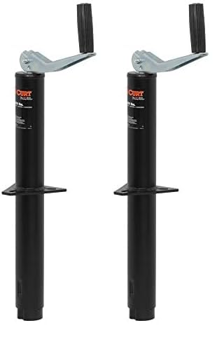 Curt 28250 A-Frame Trailer Jack, 5,000 Lbs, 14-1/8 Inches Vertical Travel (Pack Of 2)