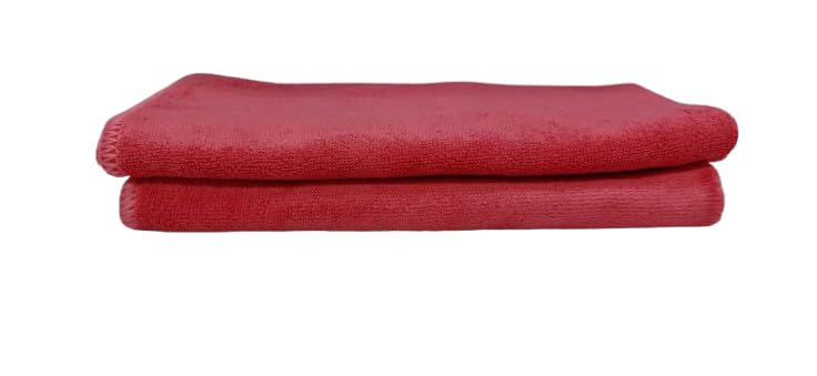 Microfiber Cleaning Cloth Set of 2 Purple 30x40 cm (Pink)