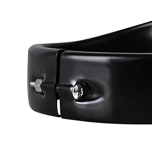 Nthreeauto 4.5 Fog Light Trim Ring Matte Black Passing Lamp Decorate Rings Motorcycle Auxiliary Lights Visor Compatible With 1962-Later Harley (Matte Black)