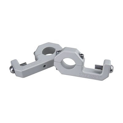Tusk D-Flex Pro Handguard Bar Clamps Silver 1 1/8 Bars