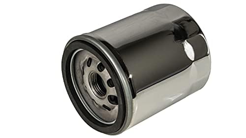 360 Twin High Performance Oil Filter For Harley Davidson Motorcycles (Chrome Oem 63798-99)