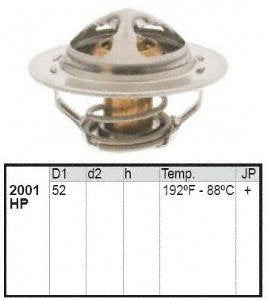 MotoRad 2001-192 High Flow Thermostat - Ford Ranger (90-92) Aerostar (90-94) Bronco II (90) Courier (79-82), Renault Alliance (8
